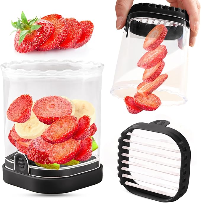 Fruit Slicer Cup | Strawberry Slicer 